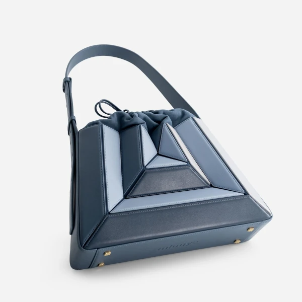 Mlouye Sera Eclat Bag in Denim | Shoulder & Crossbody Bags | Coveti