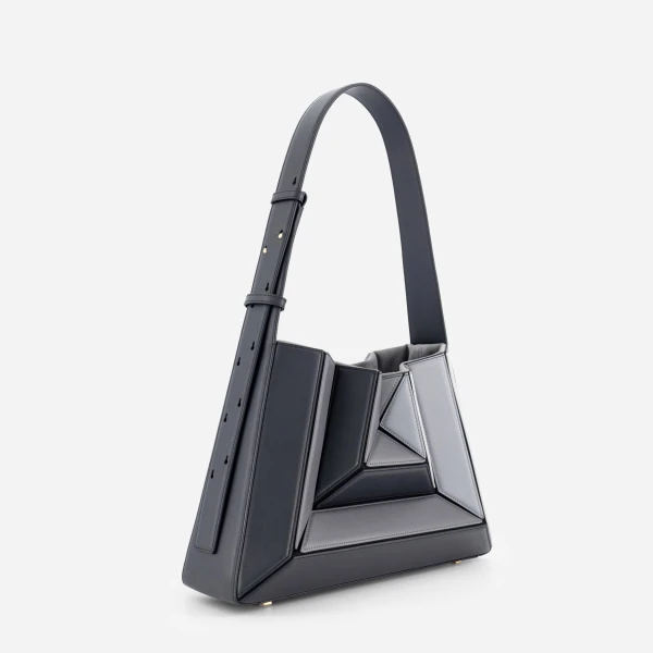 Mlouye Sera Eclat Bag in Shark | Shoulder & Crossbody Bags | Coveti