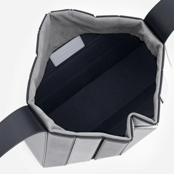 Mlouye Sera Eclat Bag in Shark | Shoulder & Crossbody Bags | Coveti