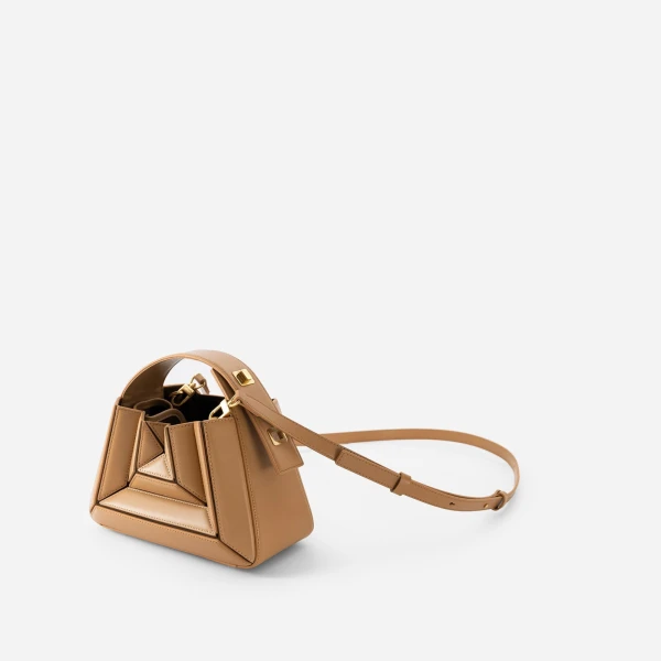Mlouye Sera Mia Bag in Biscuit | Totes & Top-Handle Bags | Coveti