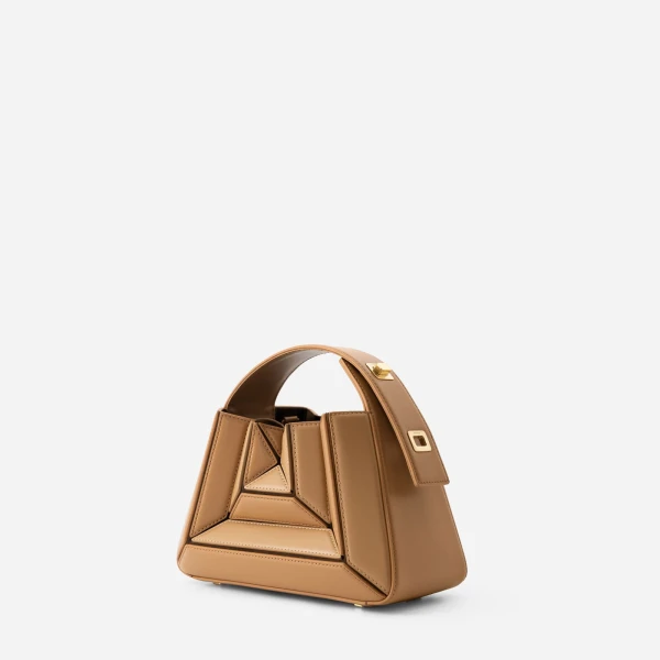 Mlouye Sera Mia Bag in Biscuit | Totes & Top-Handle Bags | Coveti