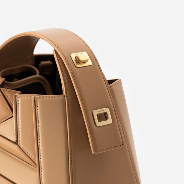 Mlouye Sera Mia Bag in Biscuit | Totes & Top-Handle Bags | Coveti