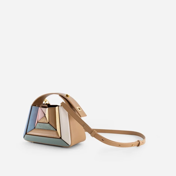 Mlouye Sera Mia Bag in Suede Gummy | Totes & Top-Handle Bags | Coveti