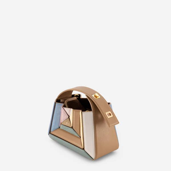Mlouye Sera Mia Bag in Suede Gummy | Totes & Top-Handle Bags | Coveti