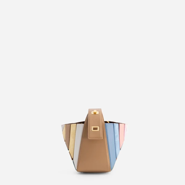 Mlouye Sera Mia Bag in Suede Gummy | Totes & Top-Handle Bags | Coveti