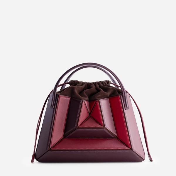 Mlouye Sera Tote in Cranberry | Totes & Top-Handle Bags | Coveti