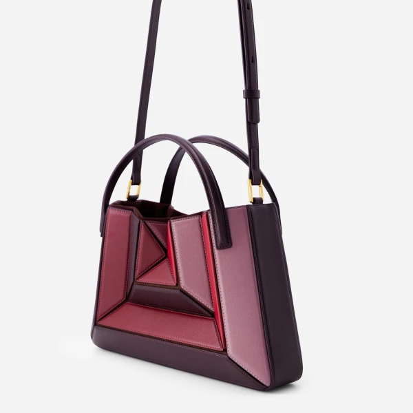 Mlouye Sera Tote in Cranberry | Totes & Top-Handle Bags | Coveti
