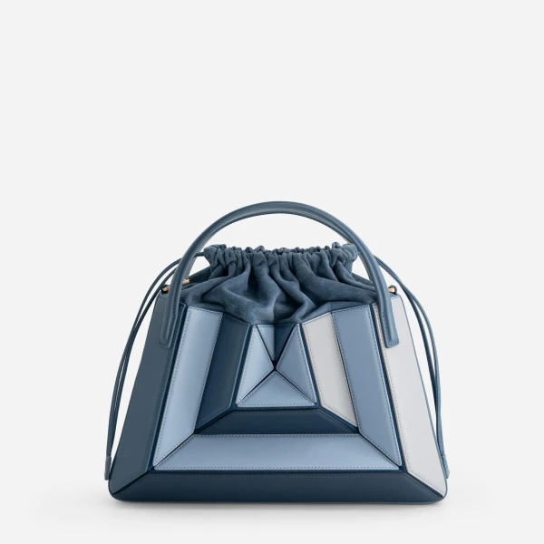 Mlouye Sera Tote in Denim | Totes & Top-Handle Bags | Coveti