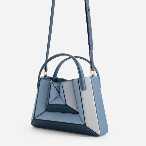 Mlouye Sera Tote in Denim | Totes & Top-Handle Bags | Coveti