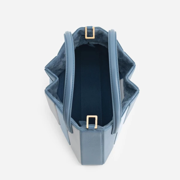 Mlouye Sera Tote in Denim | Totes & Top-Handle Bags | Coveti