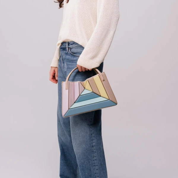 Mlouye Sera Tote in Mermaid Multicolour | Totes & Top-Handle Bags | Coveti