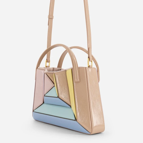 Mlouye Sera Tote in Mermaid Multicolour | Totes & Top-Handle Bags | Coveti