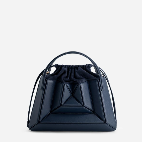 Mlouye Sera Tote in Navy | Totes & Top-Handle Bags | Coveti