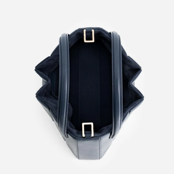 Mlouye Sera Tote in Navy | Totes & Top-Handle Bags | Coveti