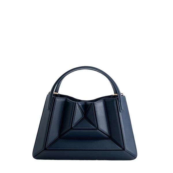Mlouye Sera Tote in Navy | Totes & Top-Handle Bags | Coveti