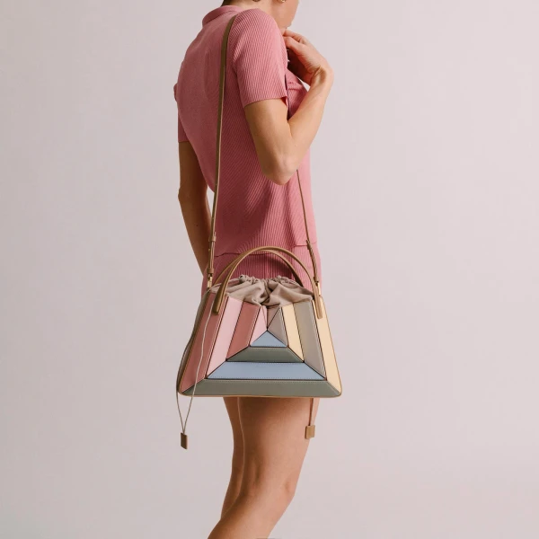 Mlouye Sera Tote in Peach | Totes & Top-Handle Bags | Coveti