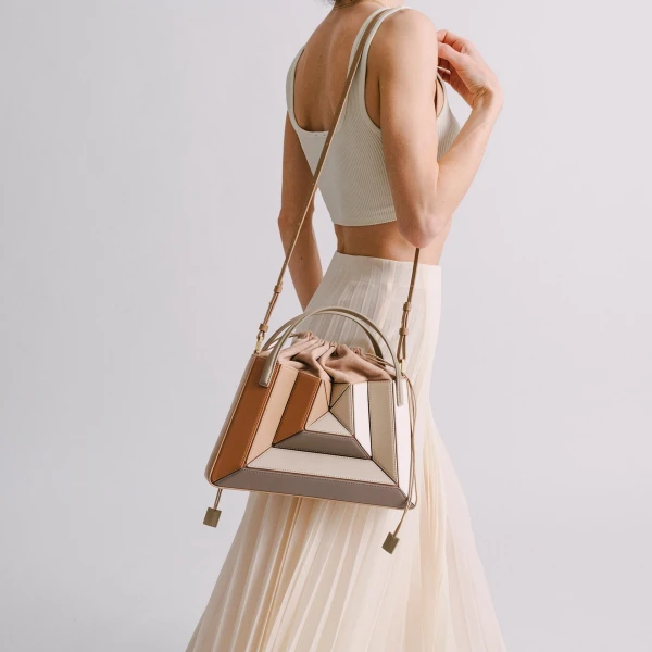 Mlouye Sera Tote in Praline | Totes & Top-Handle Bags | Coveti