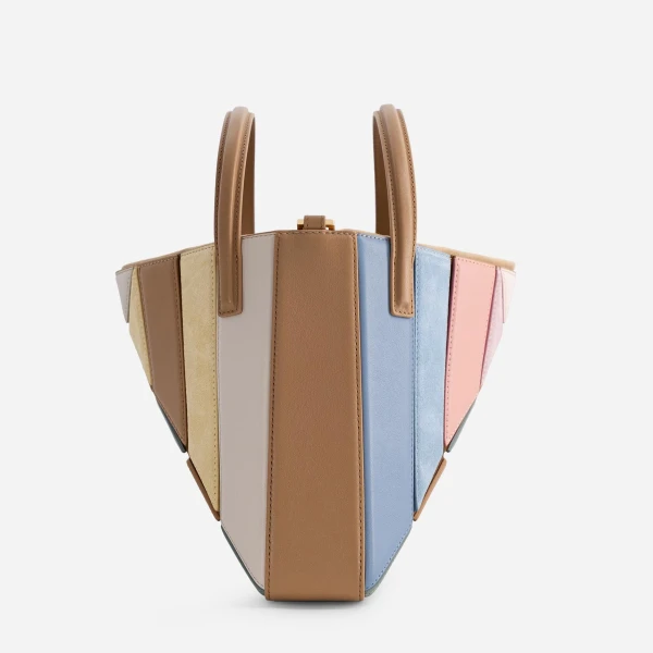 Mlouye Sera Tote in Suede Gummy | Totes & Top-Handle Bags | Coveti