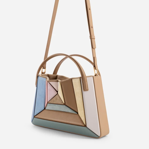 Mlouye Sera Tote in Suede Gummy | Totes & Top-Handle Bags | Coveti