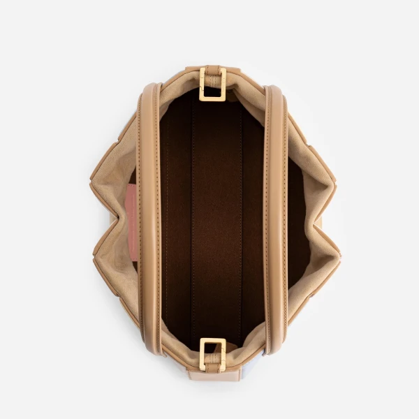 Mlouye Sera Tote in Suede Gummy | Totes & Top-Handle Bags | Coveti