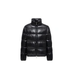 Moncler Abbadia Short Down Jacket in Black | Women's Puffer Jackets | Coveti