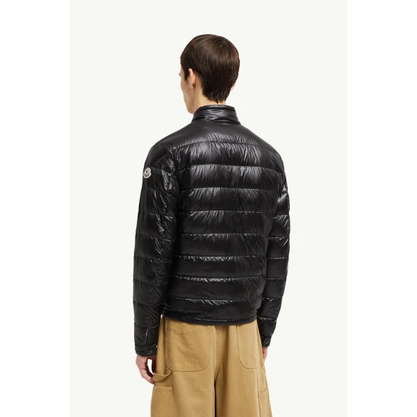 Moncler Acorus Short Down Jacket in Black, view 5 | Men's Jackets | Coveti