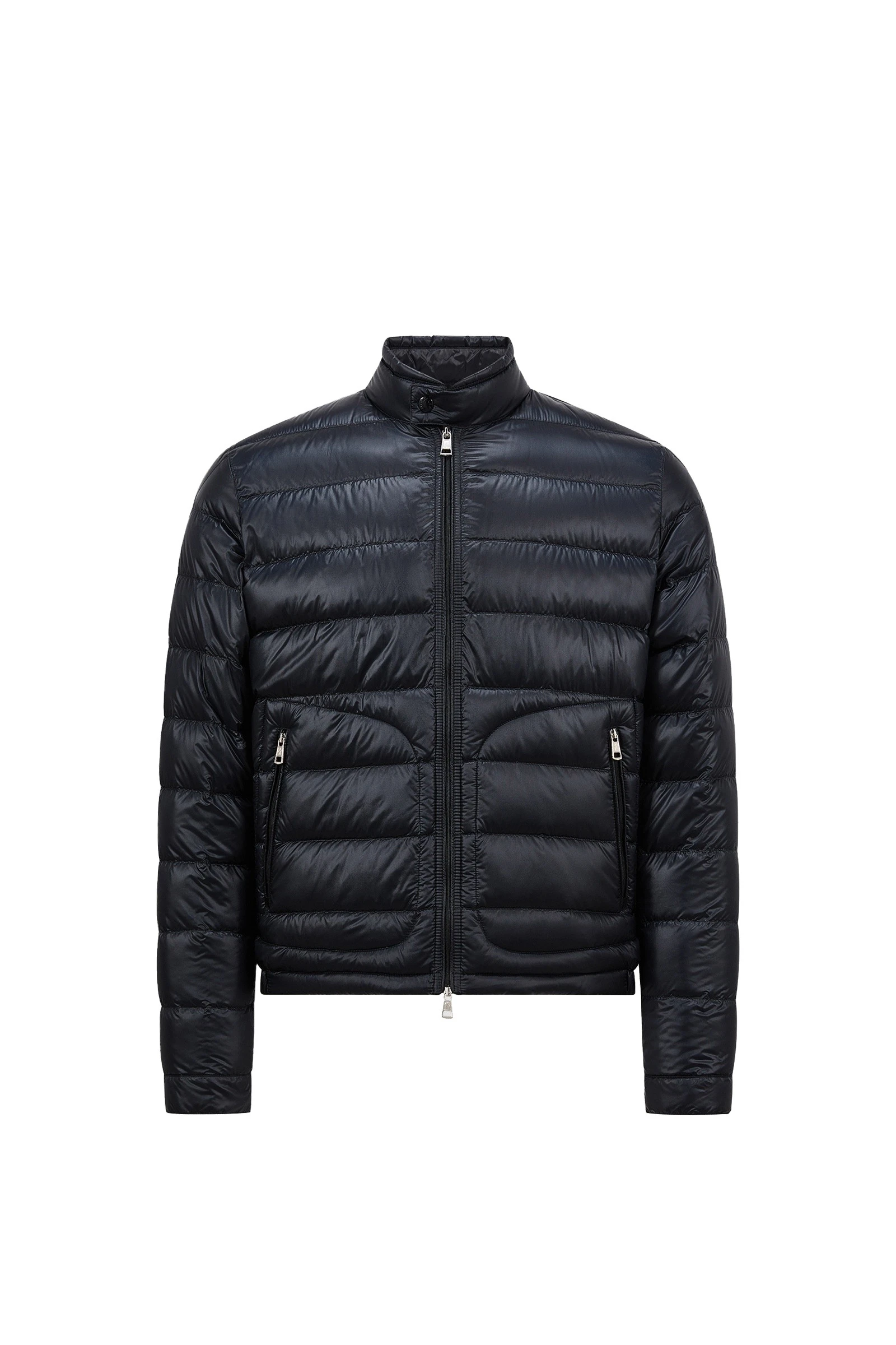Moncler Acorus Short Down Jacket in Night Blue Moncler Acorus Short Down Jacket in Night Blue | Men's Jackets | Coveti