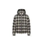 Moncler Airor Hooded Down Jacket in Black & White | Men's Jackets | Coveti