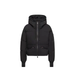 Moncler Allesaz Hooded Insulated Ski Jacket in Black | Women's Ski Jackets | Coveti