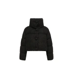Moncler Almee Teddy Short Down Jacket in Black | Women's Puffer Jackets | Coveti
