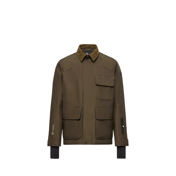 Andes Hooded Insulated Ski Jacket in Olive Green