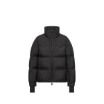 Moncler Anglins Leaf Embroidered Insulated Ski Jacket in Black | Women's Ski Jackets | Coveti