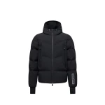 Moncler Angren Hooded Insulated Ski Jacket in Black | Men's Skiwear | Coveti
