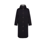 Moncler Anthrene 3-in-1 Wool & Cashmere Blend Hooded Down Jacket in Navy Blue | Women's Puffer and Down Coats | Coveti