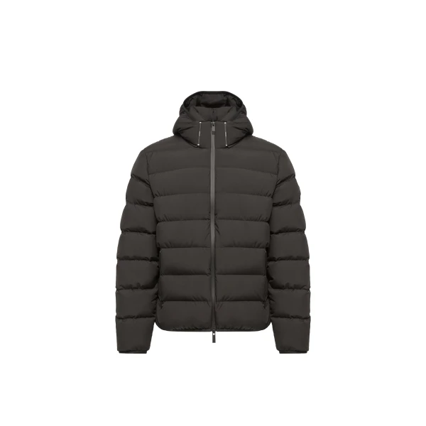 Moncler Arajoki Hooded Short Down Jacket in Black | Men's Jackets | Coveti
