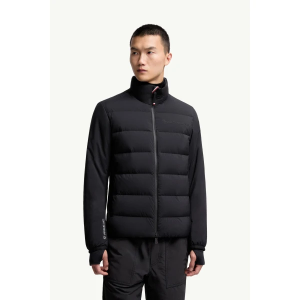 Moncler Araripe Mid-Layer Down Jacket in Black, view 4 | Men's Skiwear | Coveti