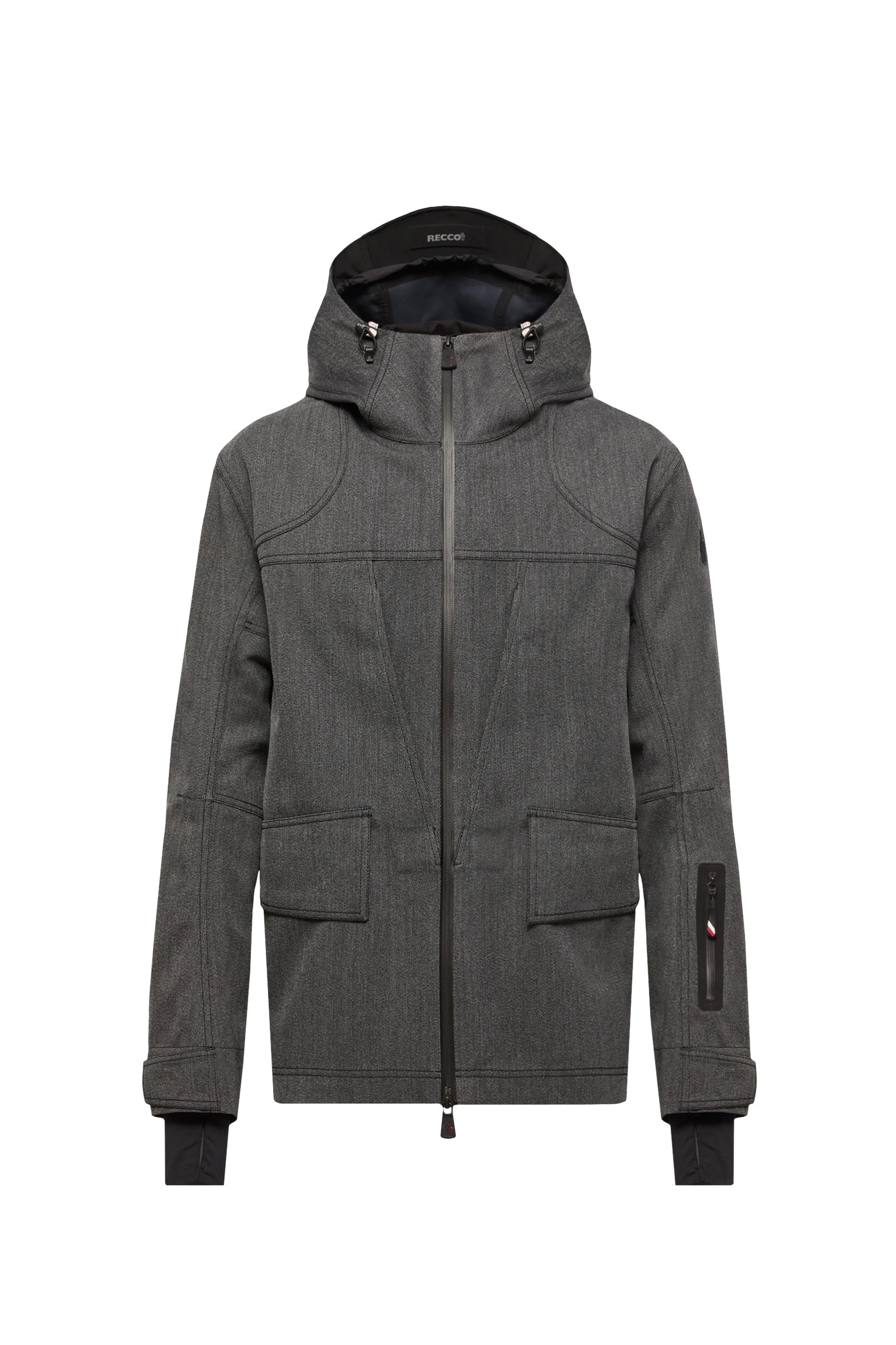 Moncler Ardiden Hooded Wool Ski Jacket in Dark Gray Moncler Ardiden Hooded Wool Ski Jacket in Dark Gray | Men's Skiwear | Coveti