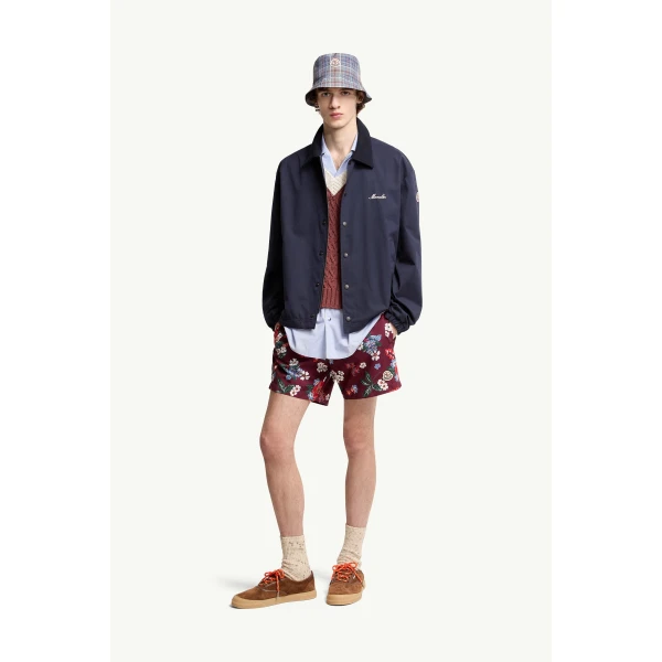 Moncler Arinell Shirt Jacket in Navy Blue, view 2 | Men's Jackets | Coveti