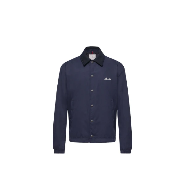 Moncler Arinell Shirt Jacket in Navy Blue | Men's Jackets | Coveti