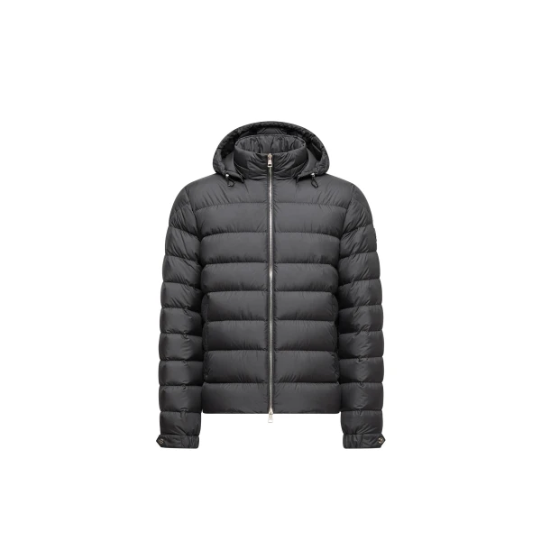 Moncler Arneb Hooded Short Down Jacket in Black | Men's Jackets | Coveti