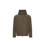 Moncler Austerin Hooded Short Down Jacket in Olive Green | Men's Jackets | Coveti