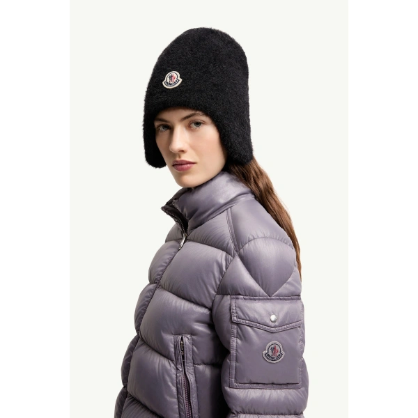 Moncler Aveto Short Down Jacket in Lilac, view 3 | Women's Puffer Jackets | Coveti