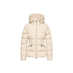 Moncler Avoce Hooded Short Down Jacket in Beige Moncler Avoce Hooded Short Down Jacket in Beige | Women's Puffer Jackets | Coveti