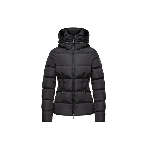 Avoce Hooded Short Down Jacket in Black