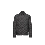 Moncler Avrelie Diamond Quilted Padded Shirt Jacket in Black | Men's Jackets | Coveti