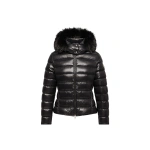 Moncler Badyeffe Hooded Short Down Jacket in Black | Women's Puffer Jackets | Coveti