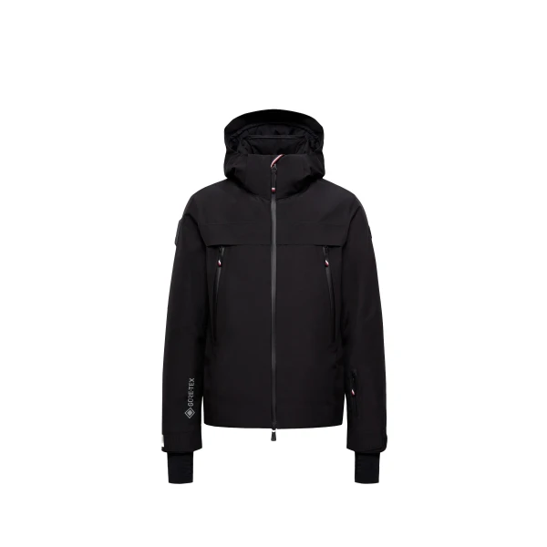 Moncler Balmhorn Hooded GORE-TEX Insulated Ski Jacket in Black | Men's Skiwear | Coveti