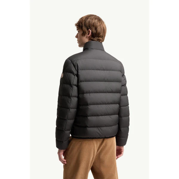 Moncler Baudinet Short Down Jacket in Black, view 5 | Men's Jackets | Coveti