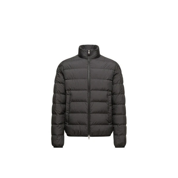 Moncler Baudinet Short Down Jacket in Black | Men's Jackets | Coveti
