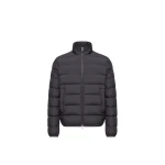 Moncler Baudinet Short Down Jacket in Navy Blue | Men's Jackets | Coveti